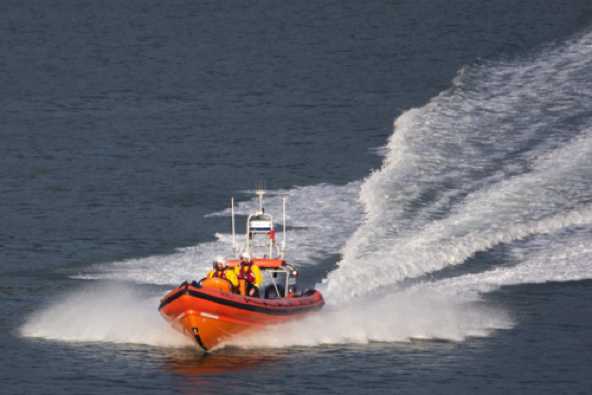 12 July 2023 - 19:34:46
Training session. A high speed return into the river.
-----------------
Dart RNLI Atlantic class crew training
